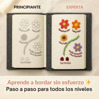 Kit de Bordado Terapéutico – Libro de 60+ Diseños